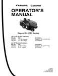 Simplicity 22HP Operator`s manual