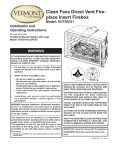 Vermont Castings VCFDVI31 Operating instructions