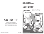 Mr. Coffee ESX11 User manual