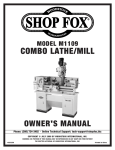 Woodstock SHOP FOX M1106 Owner`s manual