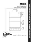 Utica MGB100 Operating instructions