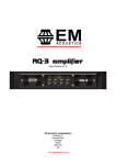 MC2 Audio E4-75 User manual