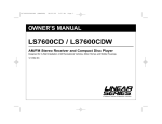 Magnadyne LS7600CD Owner`s manual