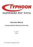 ANUBIS Typhoon Wireless Access Point Instruction manual