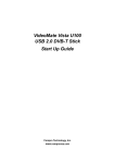 VideoMate Vista U100 USB 2.0 DVB-T Stick Start Up Guide