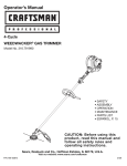 Craftsman 316.791990 Operator`s manual