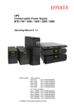 MTD 700 Series Technical data