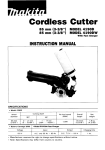 Makita 4190D/4190DW Instruction manual