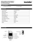 SecurityMan PalmWatch II User guide