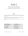 RAD Data comm FLM-1 Specifications