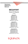 Equinox Systems MEGAPORT Instruction manual