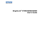 Epson EB-585Wi User`s guide