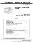 Sharp AL-1043 Service manual