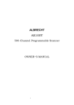 Albrecht AE 100T Owner`s manual