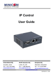 Minicom Advanced Systems IP Control User guide
