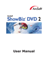 ArcSoft SHOWBIZ 2 User manual