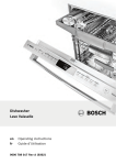 Bosch SHE68TLxUC Operating instructions