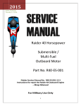Raider Outboard Motor Service manual
