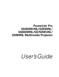 Epson PowerLite Pro G5450WUNL User`s guide