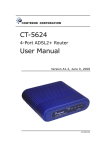 Comtrend Corporation CT-5624S User manual