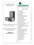 ClimateMaster DD Series Service manual