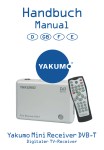 YAKUMO MINI RECEIVER DVB-T User manual