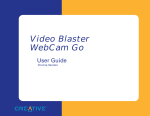 Creative Video Blaster WebCam Go User guide