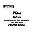 Promise Technology VTrack M-Class M500p Product manual