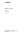 Siemens SIMATIC TIWAY 1 User manual