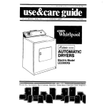 Whirlpool LE3300XS Operating instructions