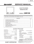 Sharp 20MR10M Service manual