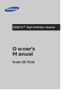 Samsung SIRTS160 Owner`s manual