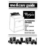 Whirlpool LG9801XM Operating instructions