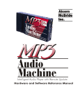 Alcorn Mcbride MP3 audio machine User`s manual