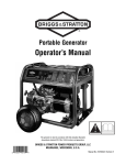 Briggs & Stratton 030471 Operator`s manual