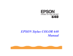 Epson Stylus Color 640 Specifications