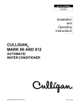 Culligan HD-202 Operating instructions