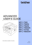 Brother MFC-7362N User`s guide