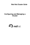 Red Hat Cluster Suite Configuring and Managing