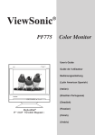 ViewSonic PF775 User`s guide