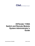 Citel EXTender 1100 Specifications