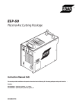 ESAB ESP-50 Instruction manual