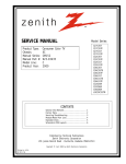 Zenith C36C86R Service manual