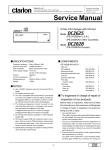 Clarion DCZ628 Service manual