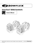 Bowflex DUMBBELLS Owner`s manual
