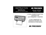 B&K Precision 4040A Instruction manual