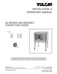 Vulcan-Hart SG4D ML-114875 Troubleshooting guide