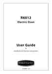 Rangemaster R6012 User guide