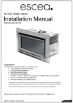 Escea IB600 Installation manual