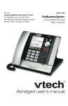 VTech UP416 User`s manual